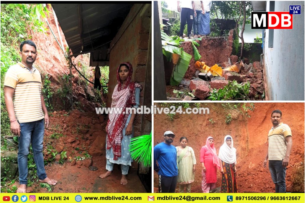 ಮಳೆ ಹಾನಿ : ಪುತ್ತಿಗೆ ಗ್ರಾ.ಪಂ.ವ್ಯಾಪ್ತಿಯಲ್ಲಿ ಗುಡ್ಡ ಕುಸಿತ, ಮನೆಗಳಿಗೆ‌ ಹಾನಿ