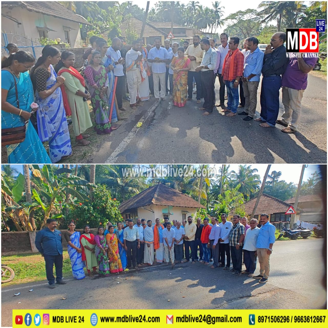 ಐಕಳ ಪಂಚಾಯತ್ ವ್ಯಾಪ್ತಿಯ ದಾಮಸ್ಕಟ್ಟೆ-ಪಟ್ಟೆಕ್ರಾಸ್ ರಸ್ತೆ ಅಗಲೀಕರಣಕ್ಕೆ ಶಿಲಾನ್ಯಾಸ ನೇರವೇರಿಸಿದ ಶಾಸಕ ಕೋಟ್ಯಾನ್